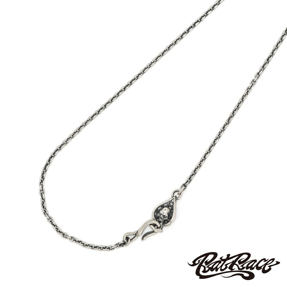 ラットレース スペードスパイダーウェブ(スカル)＆フックネックチェーンN 50cm メンズ レディース アクセサリー ジュエリー Rat Race｜BeyondCool～ビヨンクール