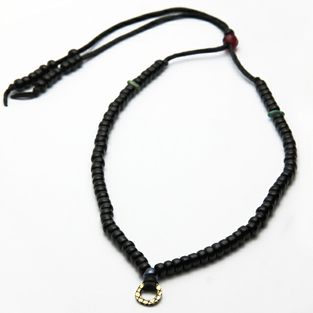 ビビファイ【VIVIFY】フリービーズレザーネックレス/ブラックレザー