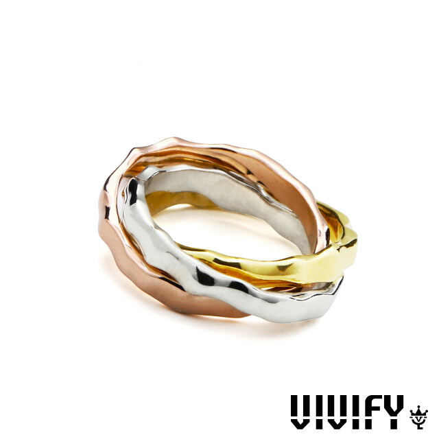 ビビファイ【VIVIFY】クラッシュコンクリート トリプル リング