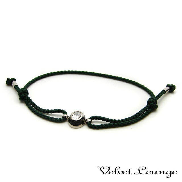 【ポイント5倍！マラソン限定】ヴェルヴェットラウンジ【Velvet Lounge】セイクリッドカレッジブレスレット ホワイト/キュービックジルコニア（クリア）
