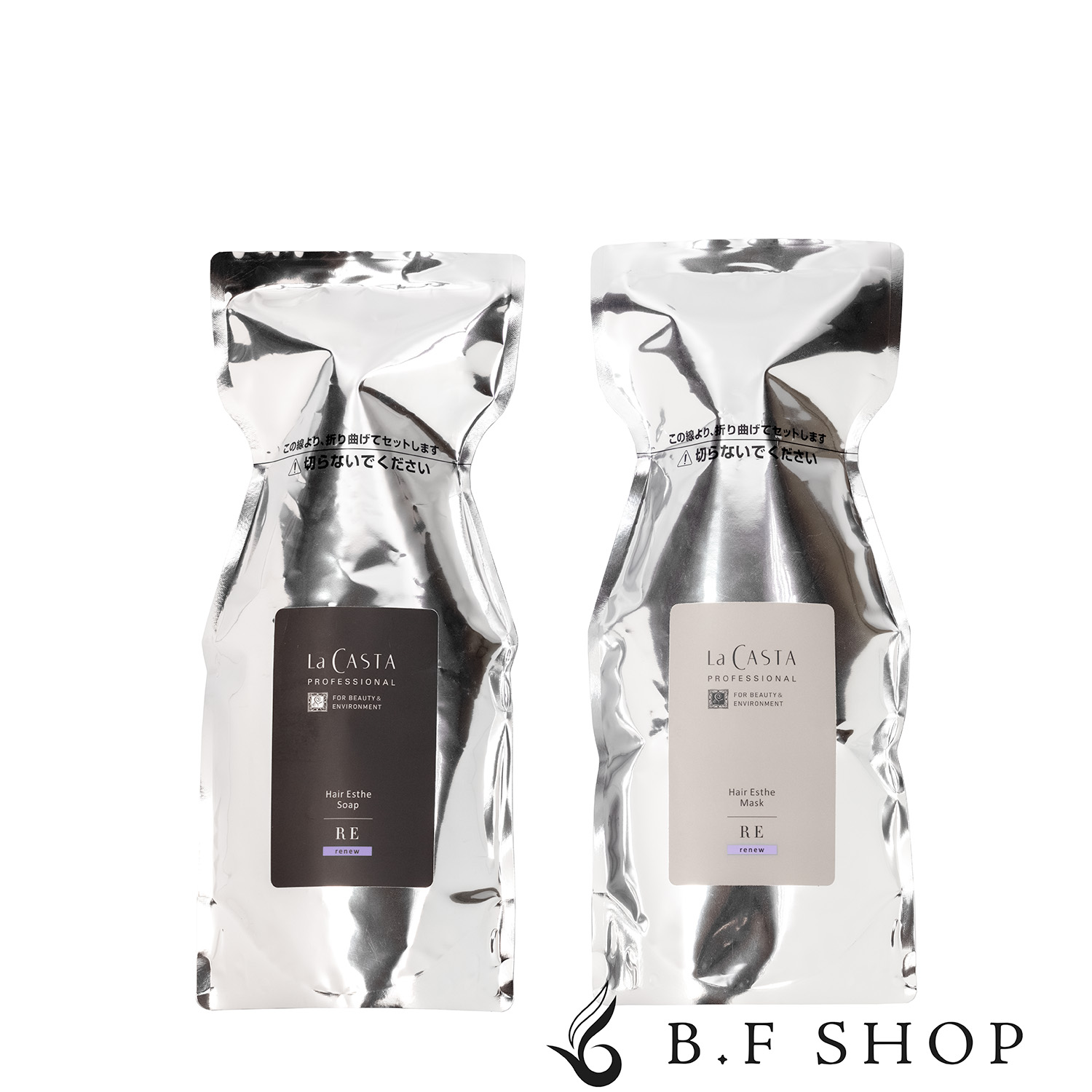 【セット品】ラ・カスタ プロ ヘアエステ ソープ RE & ヘアエステ マスク RE リニュー 600ml + 600g リフィル La CASTA PROFESSIONAL LSC