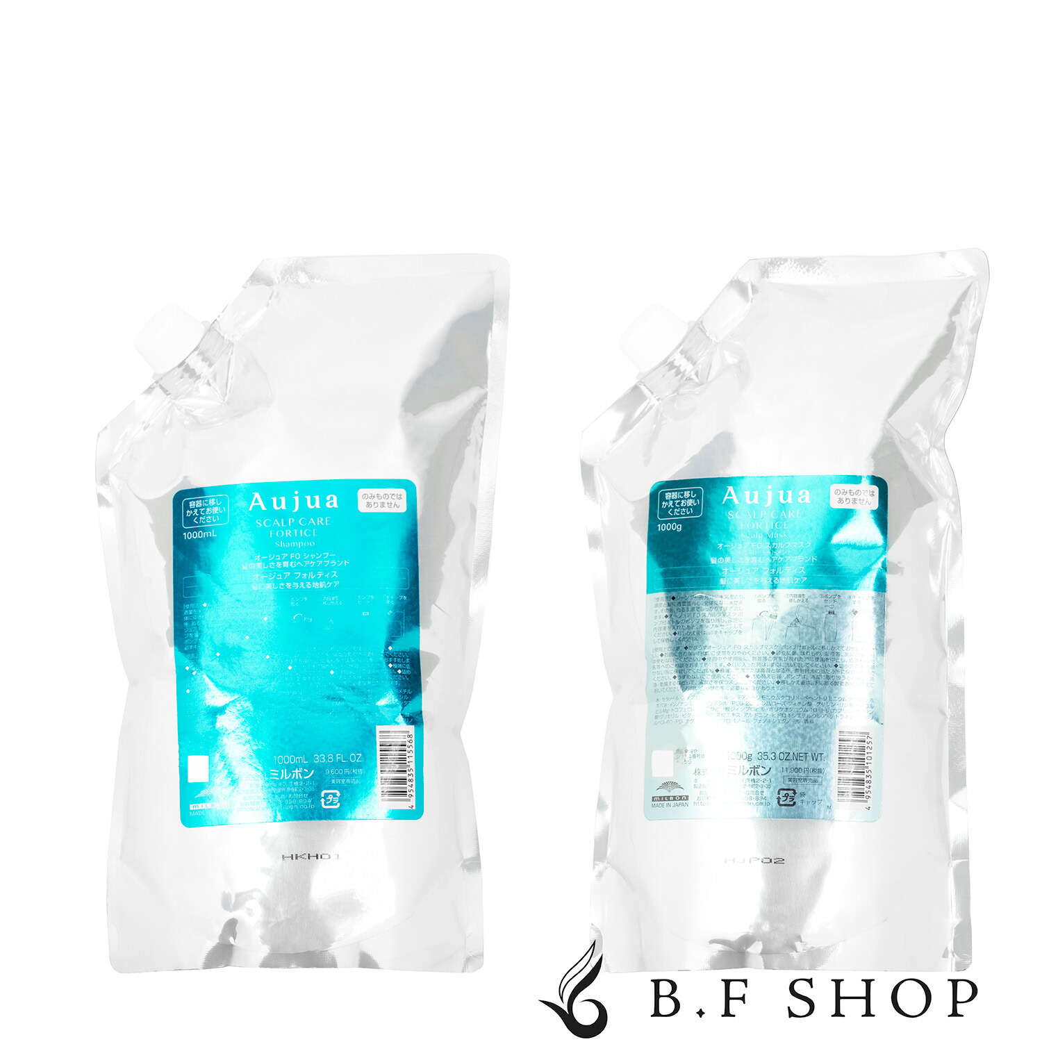 Aujua SCALP CARE FORTICE 詰替　シャンプー　1000ml mila_aj_fo_sh1000.jpg