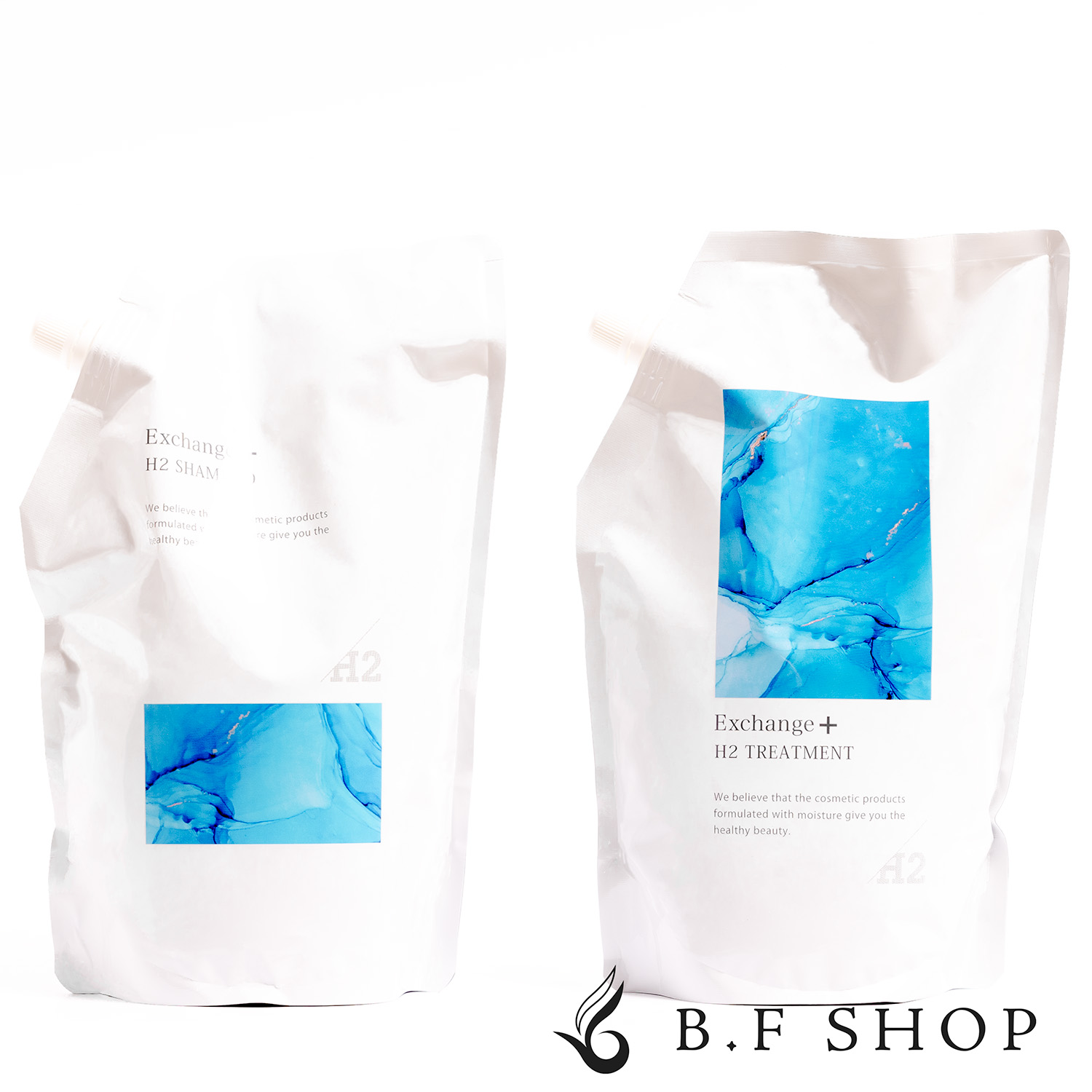 Exchange + H2 シャンプー＆トリートメント セット　ストリ　1000 ○ セット販売 ストリ エクスチェンジ プラス H2 シャンプー 1000ml +