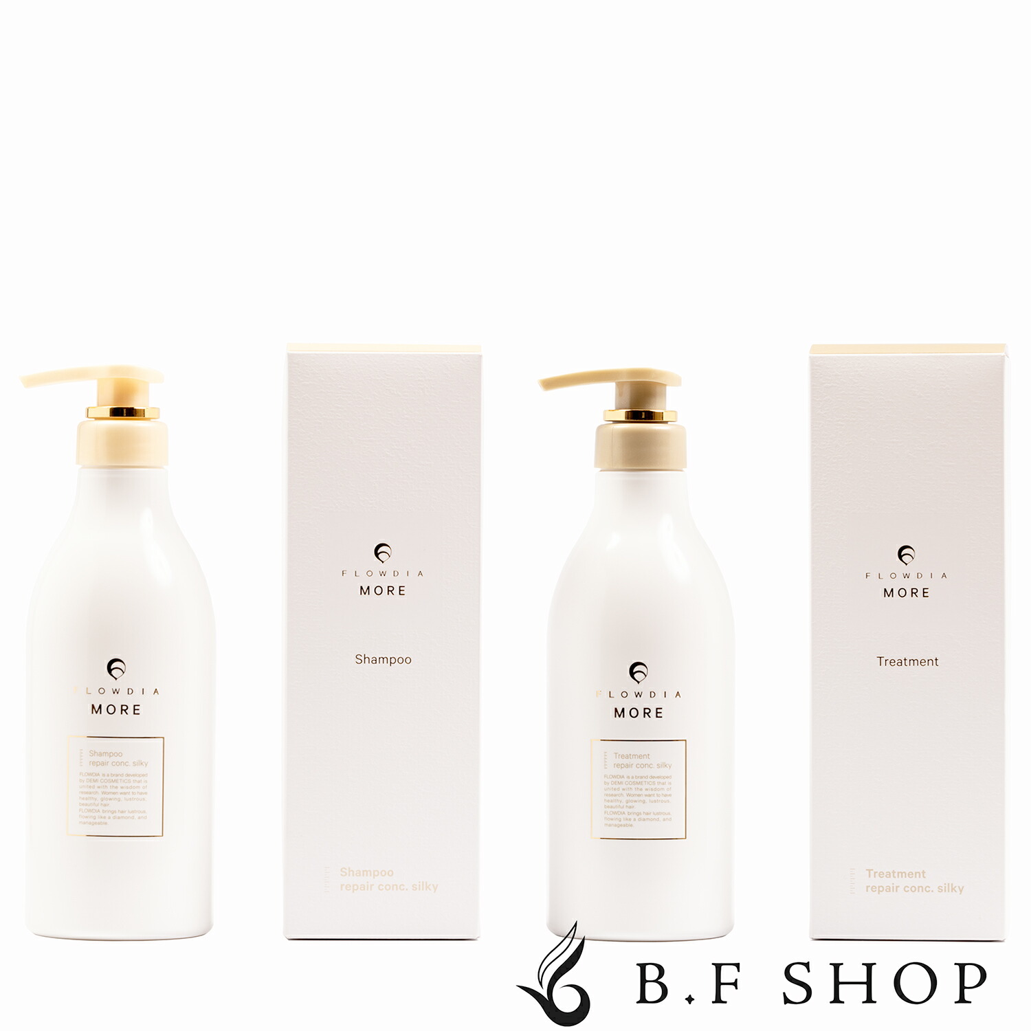 FLOWDIA MORE シャンプー・トリートメントセット　550ml 楽天市場】送料無料!◎デミ フローディア モア リペアコンク