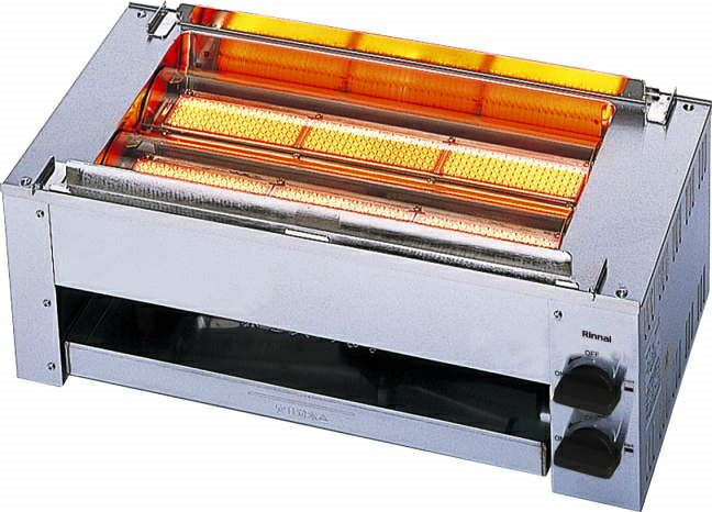 Rinnai ガス焼器 RGK-61D 遠赤外線串焼き リンナイ 串焼61号 RGK-61D・耐熱ガラス ガス用の通販-フクジネット