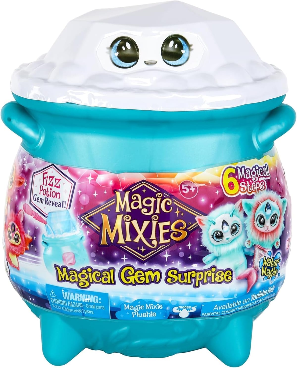 Magic Mixies マジックミクシーズ 大釜 ぬいぐるみ おもちゃ マジカル ジェム サプライズ ウォーター [並行輸入品]