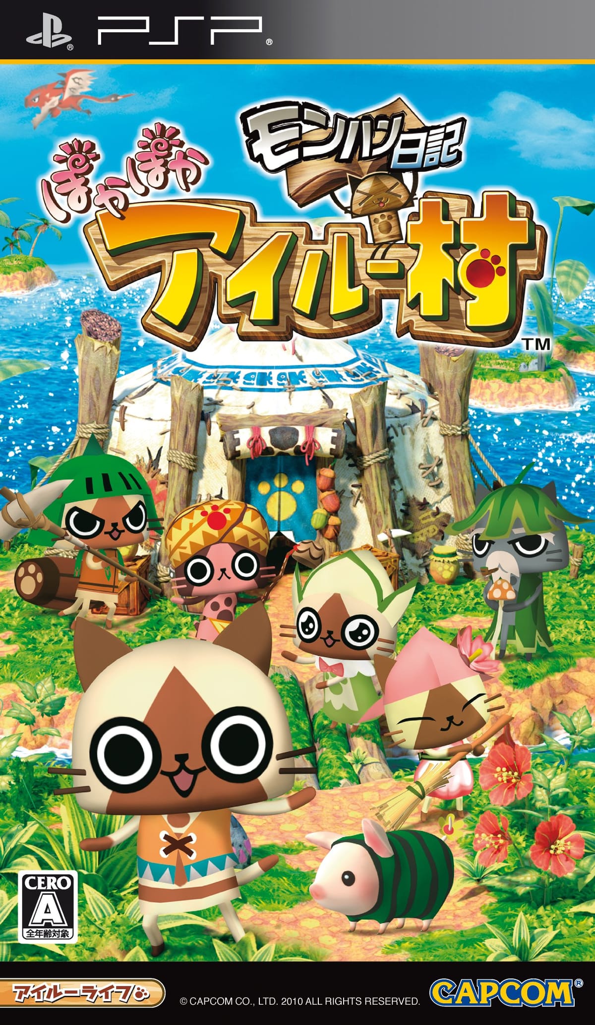 PSP本体，アイルー村のカセット ij36nfeb008cb5ini-0.jpg