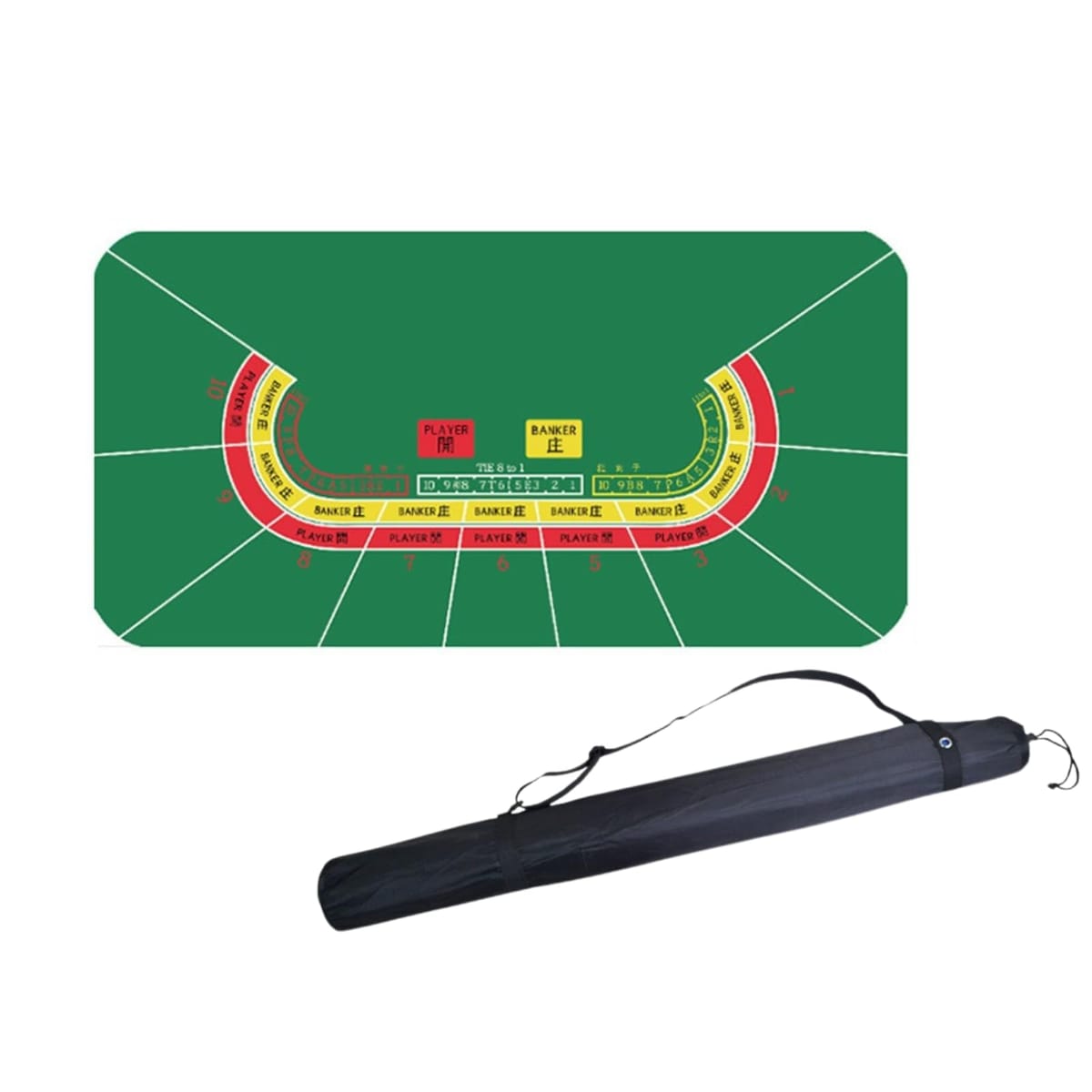 ポーカーマット 120cm×60cm テキサスホールデム カジノ 収納ケース付き Amazon.co.jp: 【ロノゲノム】 ポーカーマット 120cm×60cm
