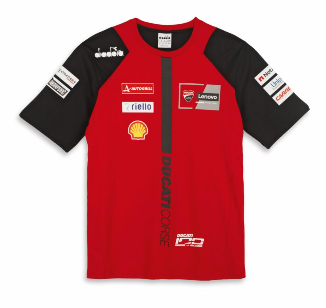 ★ニューモデル★【DUCATI】《GP Team Replica 26 ショートスリーブTシャツ 98780451》ドゥカティアパレル 正規品 Corse コルセ コルサ GPTeam レプリカ 2026 Tシャツ 半袖 男女兼用 XLサイズ 限定品|バイクハウス阿部 店