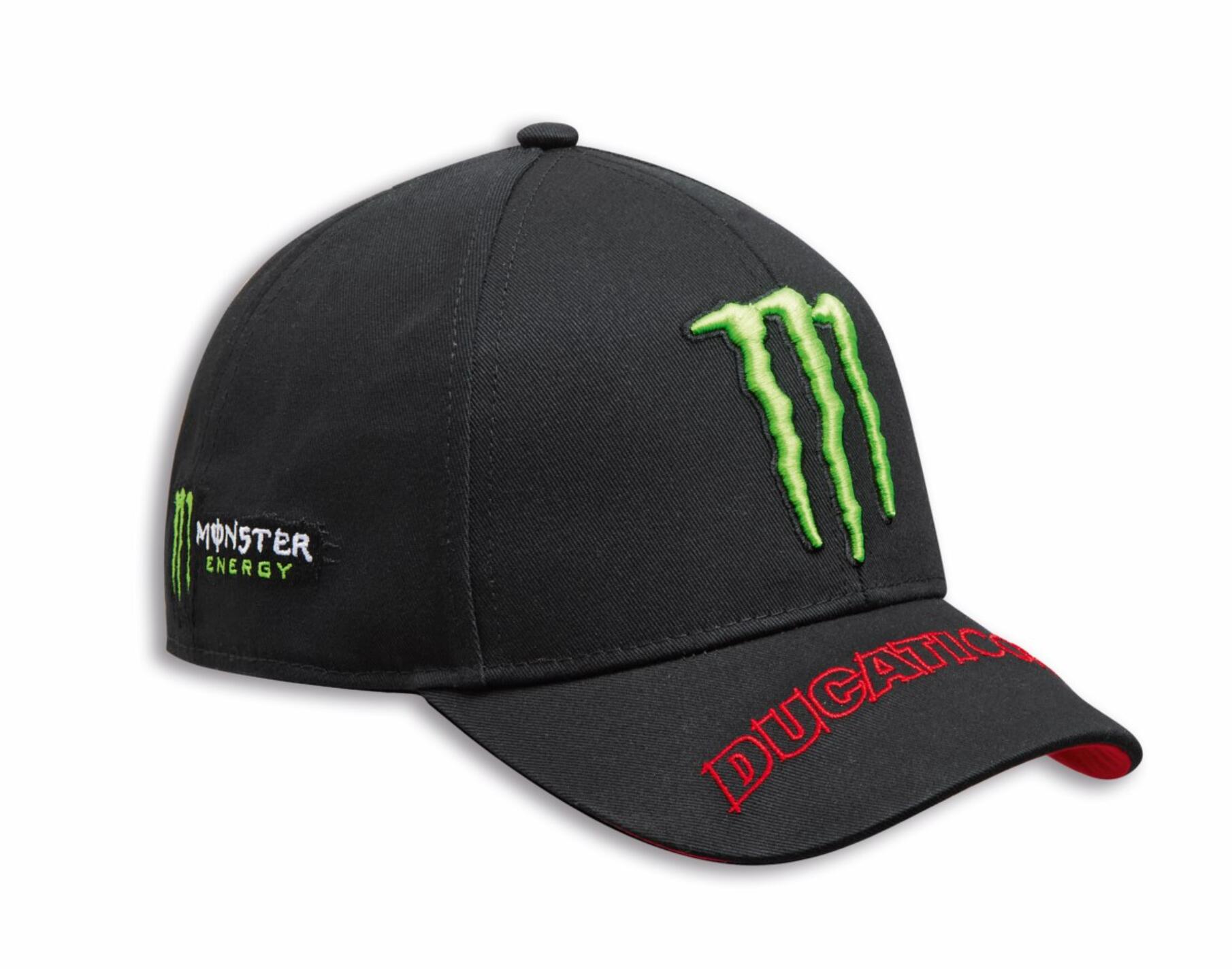 【DUCATI】 《Ducati Corse Monster Energy キャップ 987801930》 ドゥカティアパレル 正規品 Corse コルセ コルサ MonsterEnergy モンスターエナジー キャップ 帽子 日よけ 男女兼用 フリーサイズ ブラック