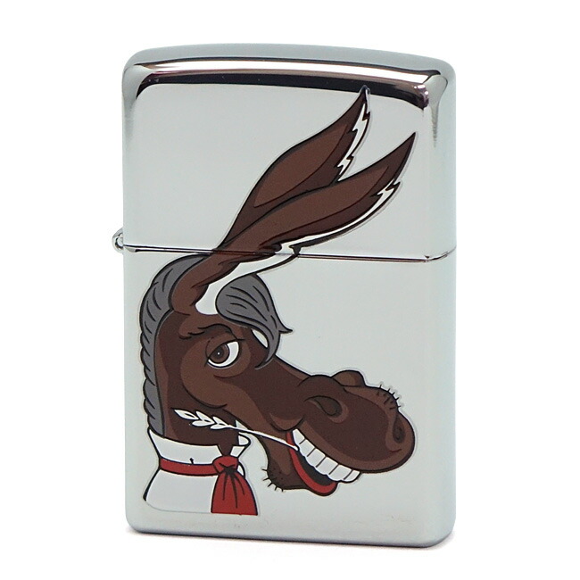Zippo ジッポ ジッポー 米国民主党 ドンキー 250 クロームポリッシュ 80年代 大統領選挙キャラクター ロバ Zippoレギュラー Az Rcp ラッピング無料 これはヒンジ部分の溶接やメタル貼りを施し Painandsleepcenter Com