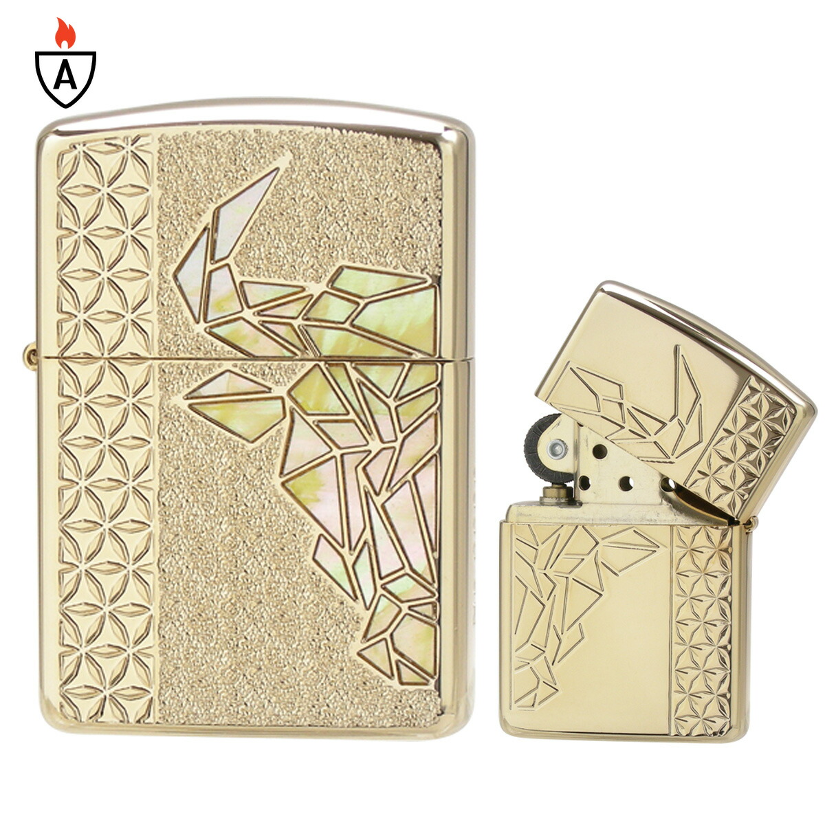 zippo ジッポ ジッポー Bull Gold Plate (YL) ブル ゴールド 雄牛 貝貼り アーマーケース 【名入れ不可商品】【RCP】 13,556円