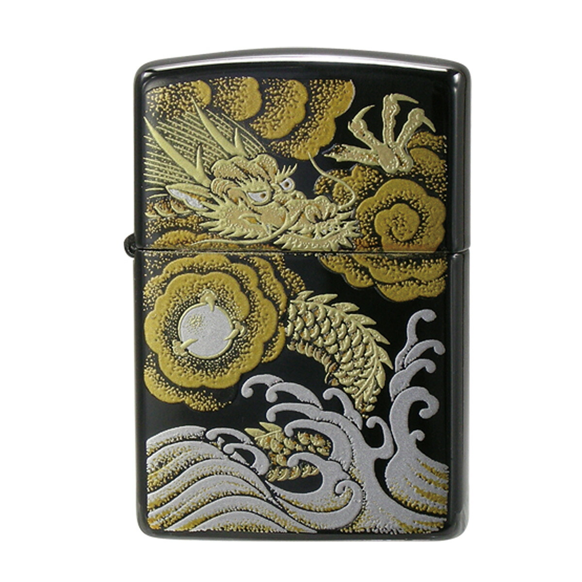本漆・本金蒔絵（桐箱入り）ジッポー　Zippo　2LA-AOI　葵の紋 ZIPPO】ジッポー：2LA-AOI/葵紋