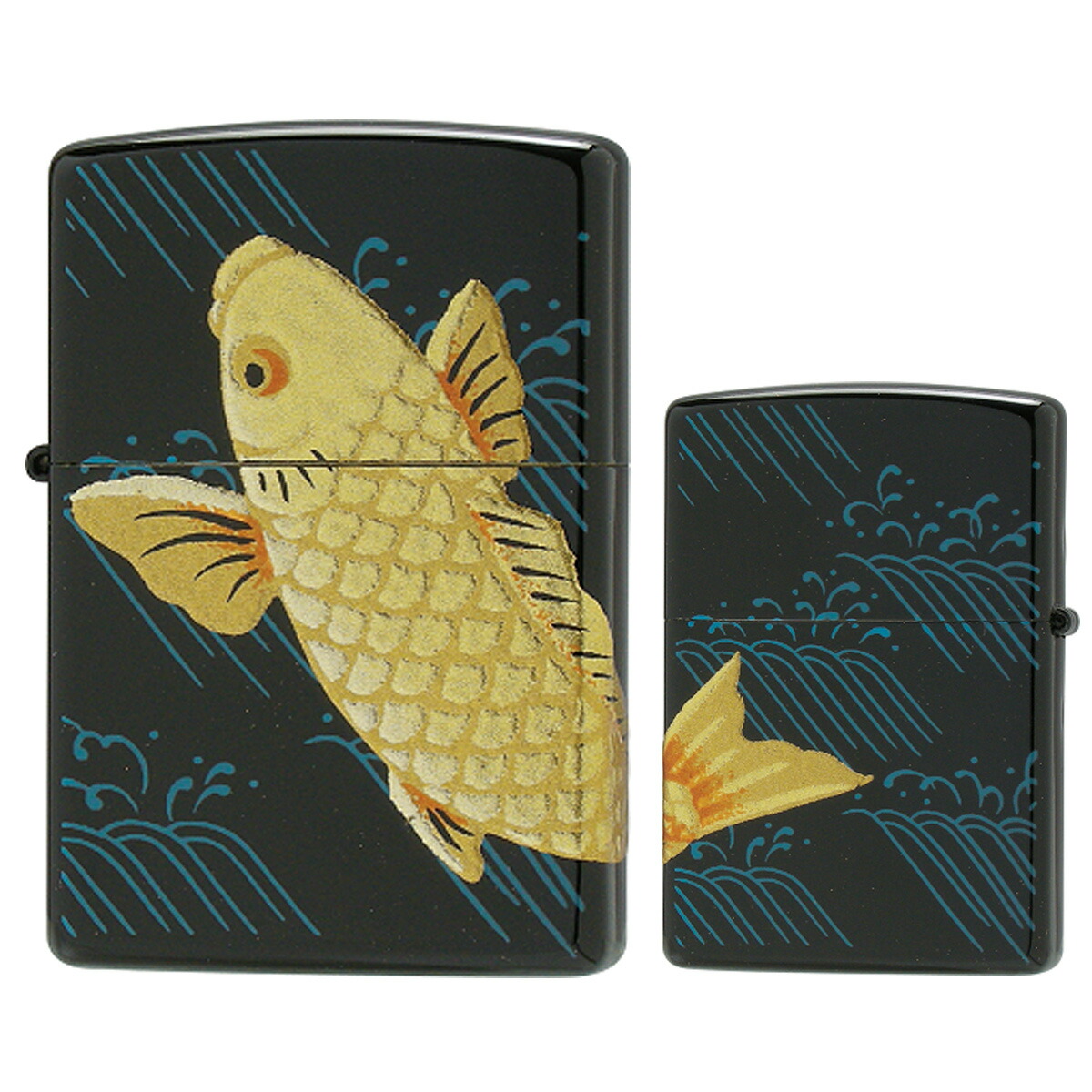 本漆・本金蒔絵（桐箱入り）ジッポー　Zippo　2LA-AOI　葵の紋 ZIPPO】ジッポー：2LA-AOI/葵紋