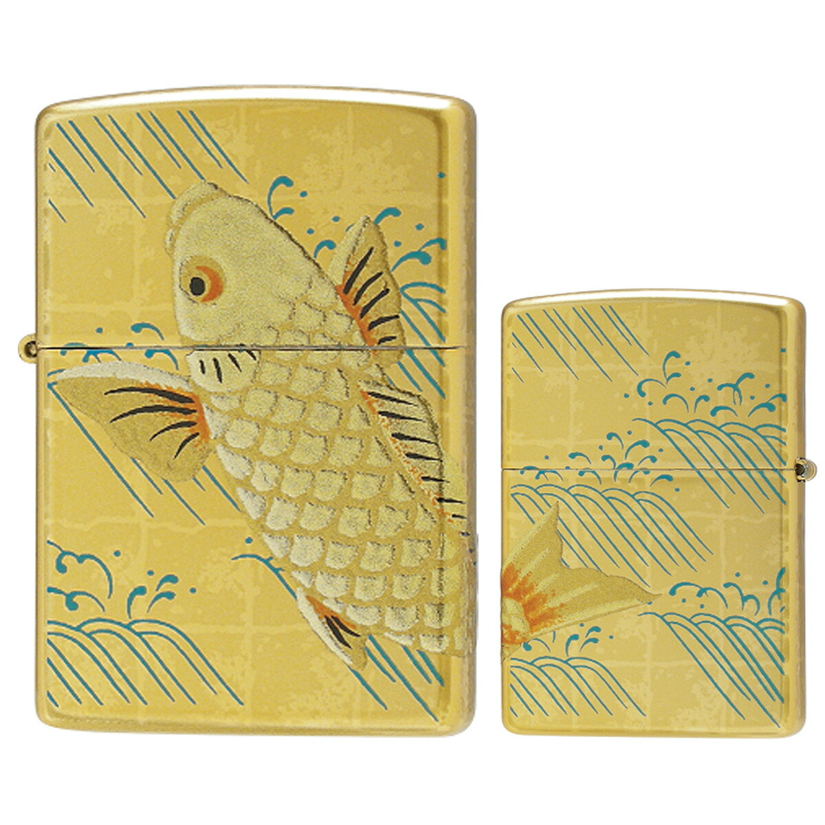 本漆・本金蒔絵（桐箱入り）ジッポー　Zippo　2LA-AOI　葵の紋 ZIPPO】ジッポー：2LA-AOI/葵紋