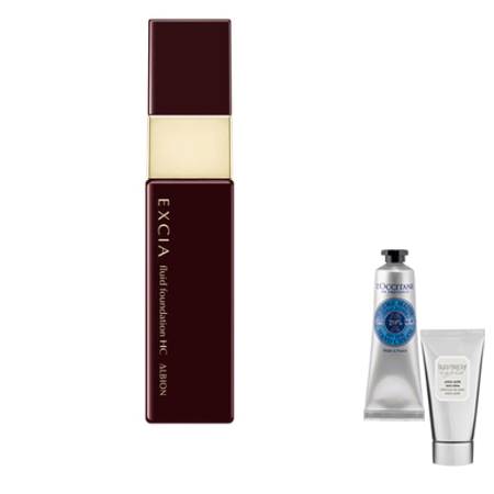 女子力upコフレ 送料無料 アルビオン エクシアal フリュイド ファンデーション Hc Na0 30ml ハンドクリームコフレ Ice Org Br