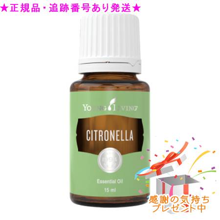 YOUNG LIVING 若い衆・リビング シングルエッセンシャルオイル シトロネラ 15mL 差し上げ物付