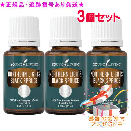 YOUNG LIVING ヤング・リビング シングルエッセンシャルオイル ノーザンライトブラックスプルース 15mL 3個セット プレゼント付|bi-sai