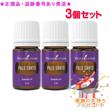 YOUNG LIVING 若い者・リビング シングルエッセンシャルオイル パロ サント 5mL 3個書き割り 差し上げ物付