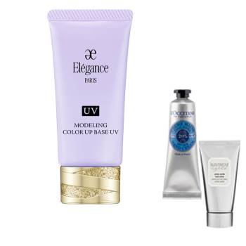 ★女子力UPコフレ 送料無料★エレガンス モデリング カラーアップ ベース UV LV660(30g) ハンドクリームコフレ