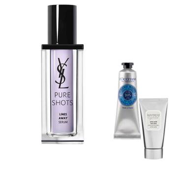 ★女子力UPコフレ 送料無料★イヴ・サンローラン ピュアショット Lセラム(30ml) ハンドクリームコフレ