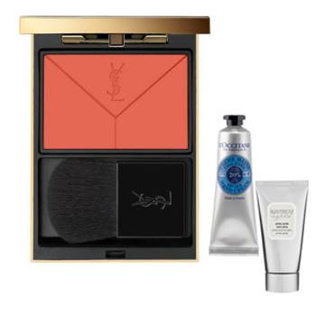 注目ブランドのギフト 女子力upコフレ 送料無料 イヴサンローラン ブラッシュ クチュール 3オランジュ ペルフェクト マット ハンドクリームコフレ Fucoa Cl