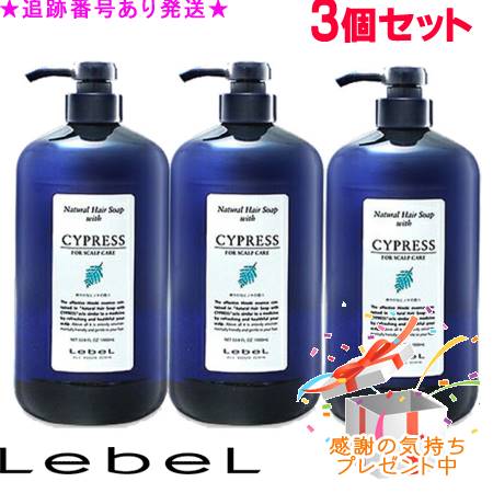 LebeL ルベル ナチュラルヘアソープ ウィズ CYd 治療薬部外品 1000ml 3個仕掛ける 差し上げ物付