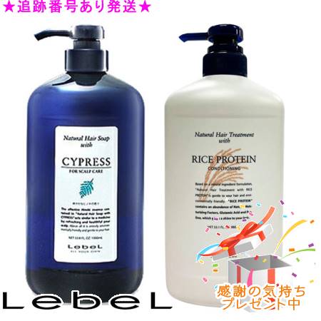 LebeL ルベル ナチュラルヘアソープ ウィズ CYd 1000ml＆ナチュラルヘアトリートメント ウィズ RP 980ml プレゼント付｜bi-sai