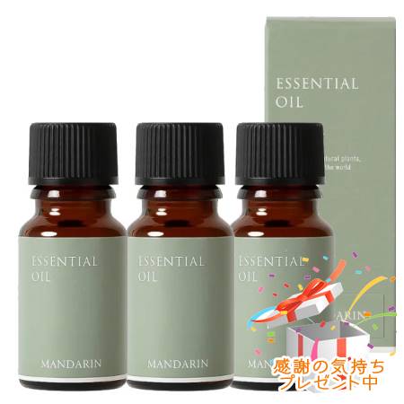 Tree of life 生活の木 エッセンシャルオイル マンダリン 精油 10mL 3個セット ※外箱折りたたんでご発送※