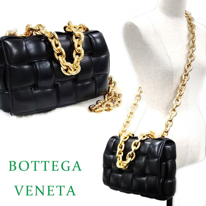 【26時間限定_ポイント5倍＆5,000円OFFクーポン配布中】ボッテガ ヴェネタ BOTTEGA VENETA ショルダーバッグ カセット ポシェット マキシイントレ 631421VBWZ0 チェーン鞄 品薄 人気 チェーン ブラック 高級 ポーチ おしゃれ ハイブランド かわいい カジュアル 黒