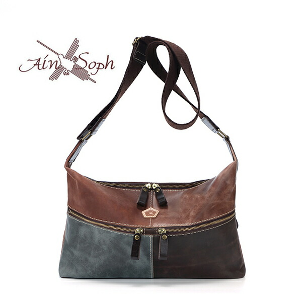 【クーポン券15%OFF客体】Ain Soph/アインソフ 革ショルダーバッグ【RCP】fs04gm
