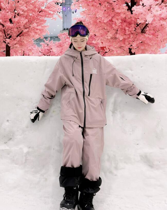 スノーボード御召しもの スキーの板御召しもの 上下書き割り ユニ一発やる お一揃い 山登り 雪命のせんたく レディーススノボウェア メンズスノボ 御召しもの 雨合羽防風 生あたたかい 2点書き割り 上衣 ズボン下 大層らしい大きさ ゲーム盤御召しもの スノーボード スノボー スキーの板 スノーウェア 黒/さくら色★激安★大売り出し
