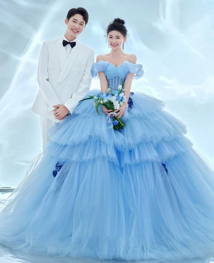 送料無料 二次会ドレス パーティードレス 結婚式ドレス ワンピース カラードレス 成人式ドレス ロング丈ワンピース 花嫁ドレス 高級感 お姫様 ウェディングドレス 可愛い 前撮りドレス 後撮り きれいめ 撮影 フォトウェディング 披露宴 コンサート オフショルダー 宴会ドレス|ビーバーム