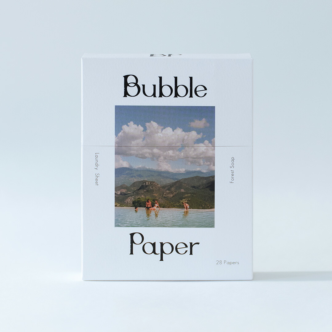 Bubble paper forest soap バブルペーパー 洗濯紙洗剤 洗濯洗剤 シートタイプ 17cm×14cm×0.9cm 12枚 28枚 60枚