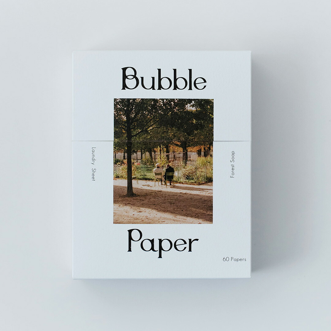 Bubble paper forest soap バブルペーパー 洗濯紙洗剤 洗濯洗剤 シートタイプ 17cm×14cm×0.9cm 12枚 28枚 60枚