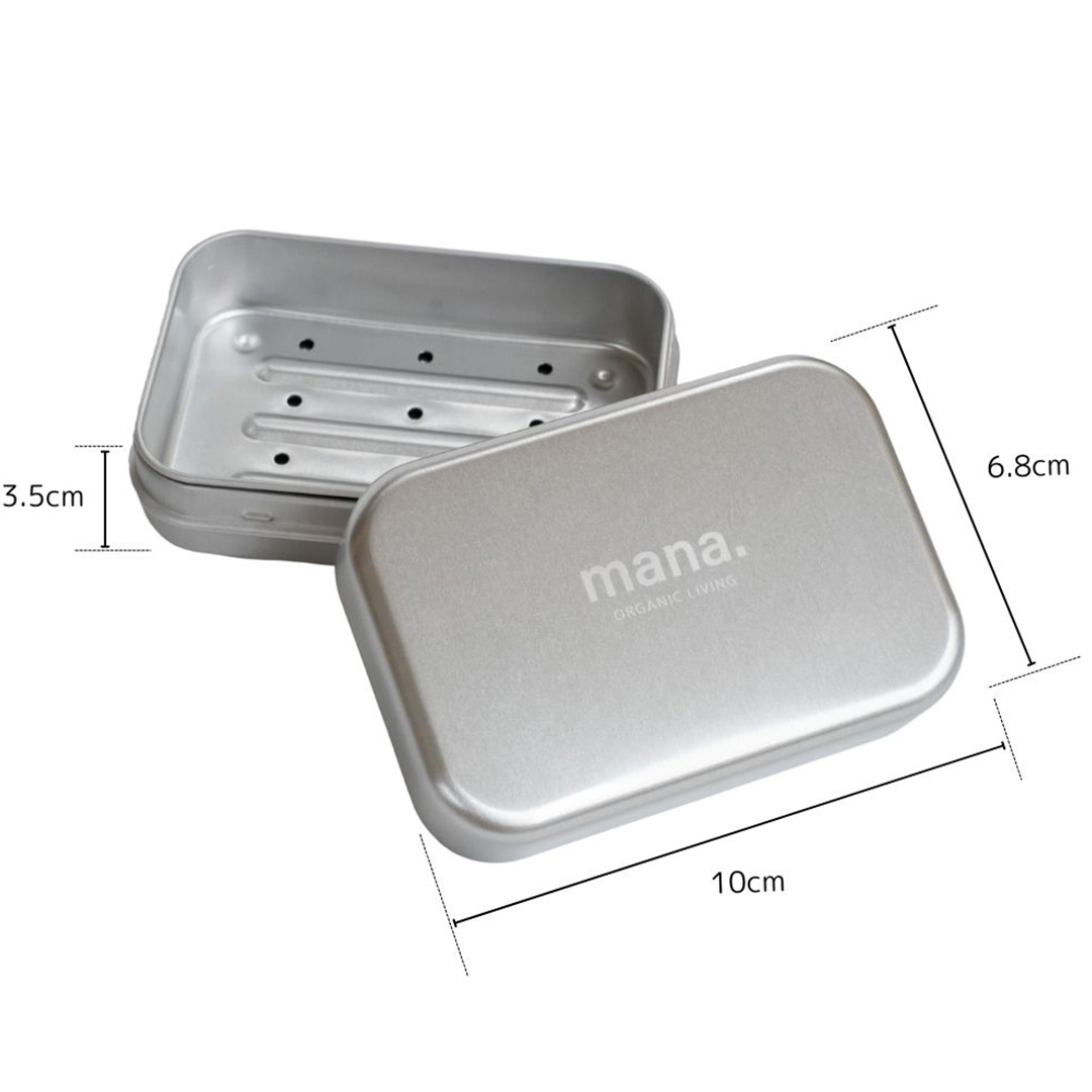 ソープボックス mana.ORGANIC LIVING アルミ製 石けん入れ 石けんケース おしゃれ シンプル 温泉 ジム 旅行 マナオーガニックリビング