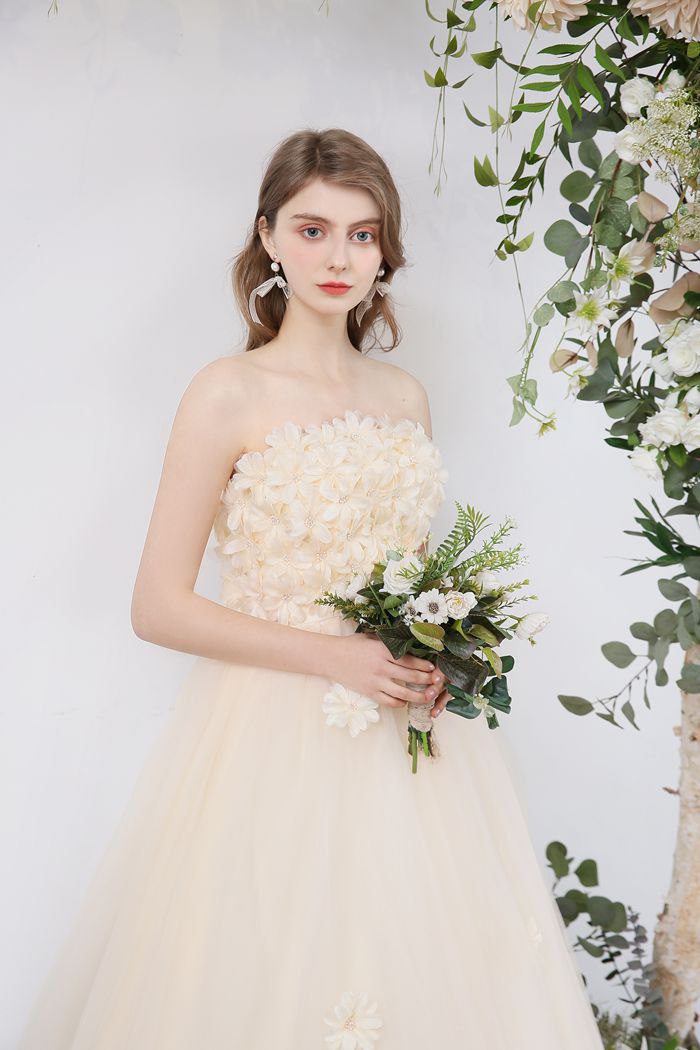 市場 Diary ロングドレス 花嫁ドレス 二次会 Love 妊婦さんにもok 愛の日記 あす楽 Of ウェディングドレス エンパイアドレス パーティー ドレス