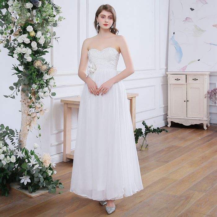 即納 ウェディングドレス 編み上げ ホワイト エンパイアドレス 花嫁 春夏 ウエディングドレス 即納 ウェディングドレス 編み上げ ホワイト エンパイアドレス 花嫁 春夏 ウエディングドレス