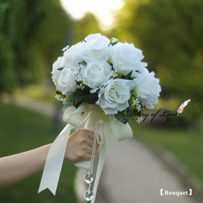 楽天市場】ブライダルブーケ 造花【bouquet】結婚式 ブライダル