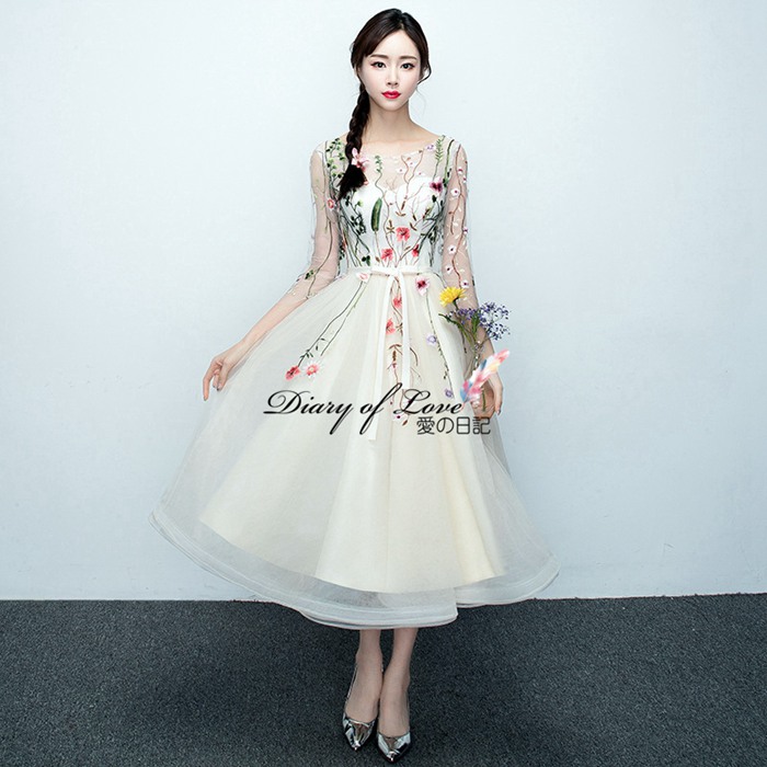 送料無料 パーティードレス エレガント結婚式 ンシルエット カラードレス 二次会 ウエディングドレス 花嫁ドレス Aライン