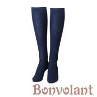 ボンボラン 段階圧縮 ハイソックス 2足組 紺色 ネイビー スリムハイソックス Bonvolant 着圧ソックス｜美容・コスメのビビ