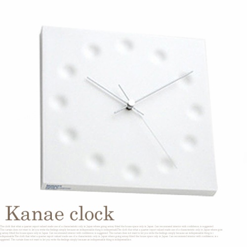 掛け時計 ウォールクロック カナエクロック kanae clock Drops draw the existance KC03-23 レムノス Lemnos 磁器 ホワイト 日本製 北欧