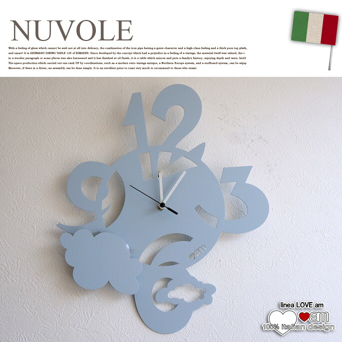 【短納期・在庫限り】NUVOLE(ヌーヴォレ) ウォールクロック 掛け時計 ラブ(LOVE) アルティ・エ・メスティエリ(ARTI&MESTIERI) 送料無料