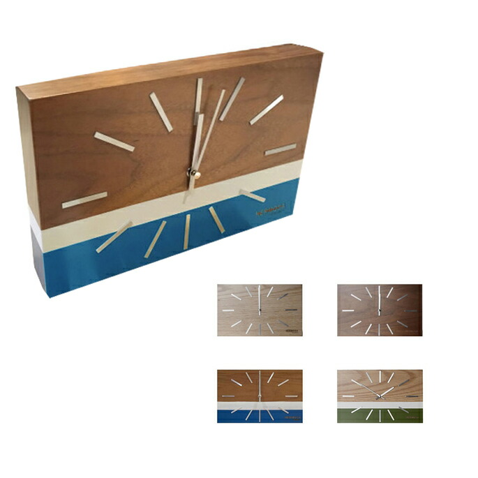 置き掛け時計 ラブレアクロック NA-001 LABREA CLOCK ハモサ HERMOSA ウッド スイープムーブメント 北欧 シンプル おしゃれ 西海岸 ウォールナット