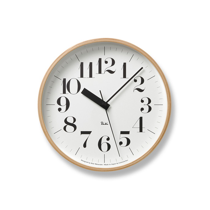 時計 リキ クロック アールシー 電波時計 RIKI CLOCK RC 電波時計 タカタレムノス Lemnos WR20-02 掛け時計 電波時計 インテリア リビング ダイニング 寝室 書斎