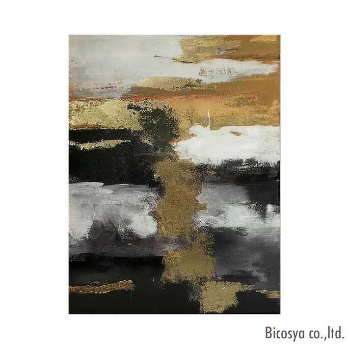 Luce Canvas Art　White、Orange、gold、black　 ILC-62800 美術 アート絵画 ジェーアイジー JIG ルーチェ キャンバスアート