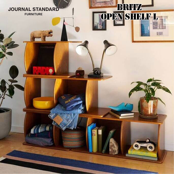 家具 BRITZ OPEN SHELF L ブリッツ オープンシェルフ エル ジャーナルスタンダードファニチャー 25708960001070 収納家具オープンフェルフ リビング ナチュラル 北欧 ヴィンテージ｜家具・インテリア・雑貨　ビカーサ