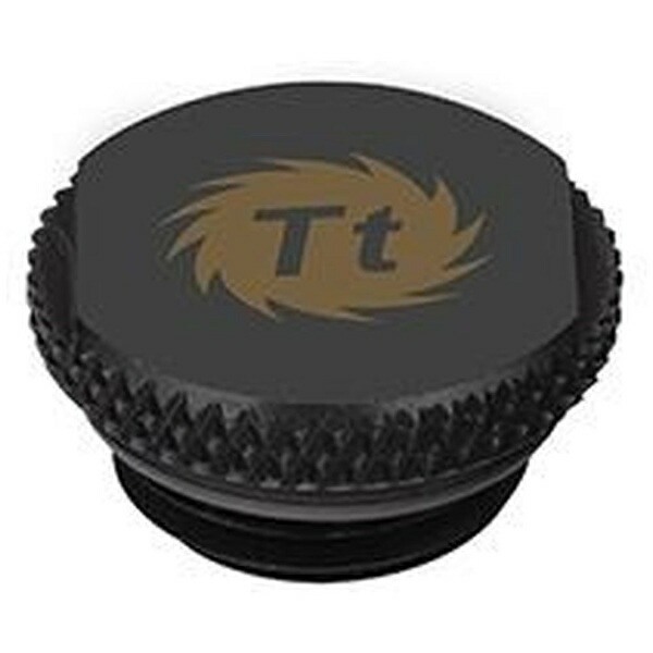 THERMALTAKE｜サーマルテイク 〔カスタム水冷〕G1/4 プラグ Oリング付 Pacific G1/4 Stop Plug w/ O-Ring - Black/DIY LCS/Fitting ブラック CL-W035-CU00BL-A画像