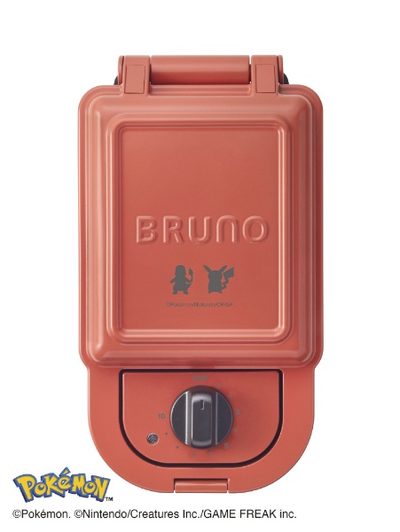 BRUNO｜ブルーノ BOE131-RD ポケモン　ホットサンドメーカー　シングル レッド画像