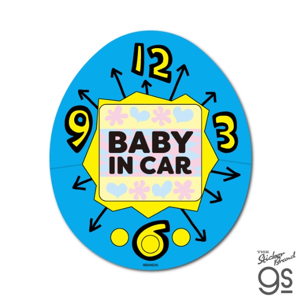 ゼネラルステッカー｜GENERAL STICKER 車用ステッカー　たまごっち BABY IN CAR TMGC-034画像